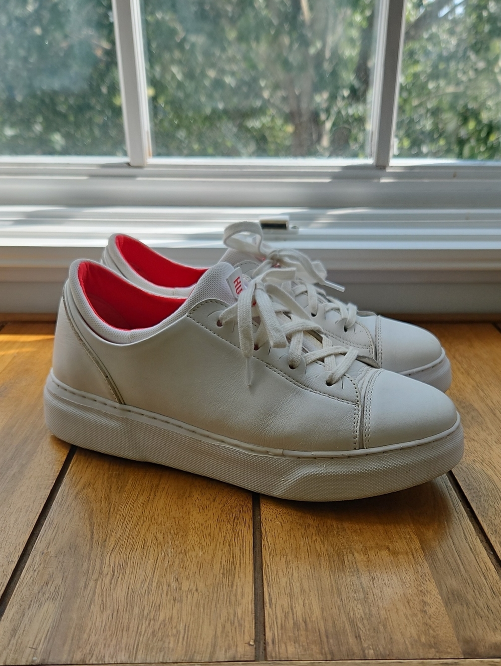 Samuel Hubbard Flight Sneakers - Premium White Leather Size 7